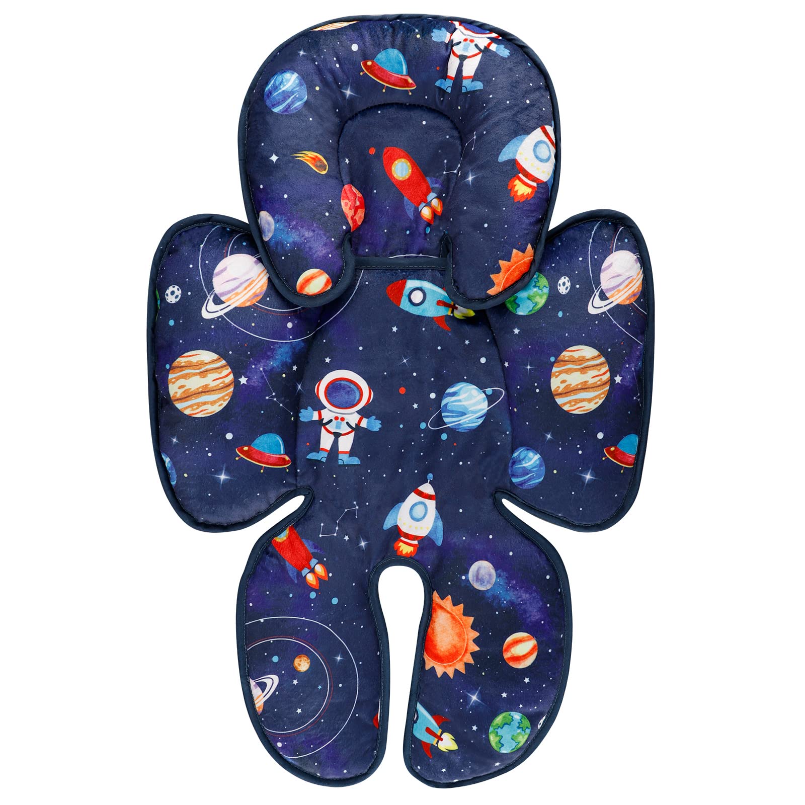 SWESEN infant car seat insert soft plush side provides gentle head support on the go.