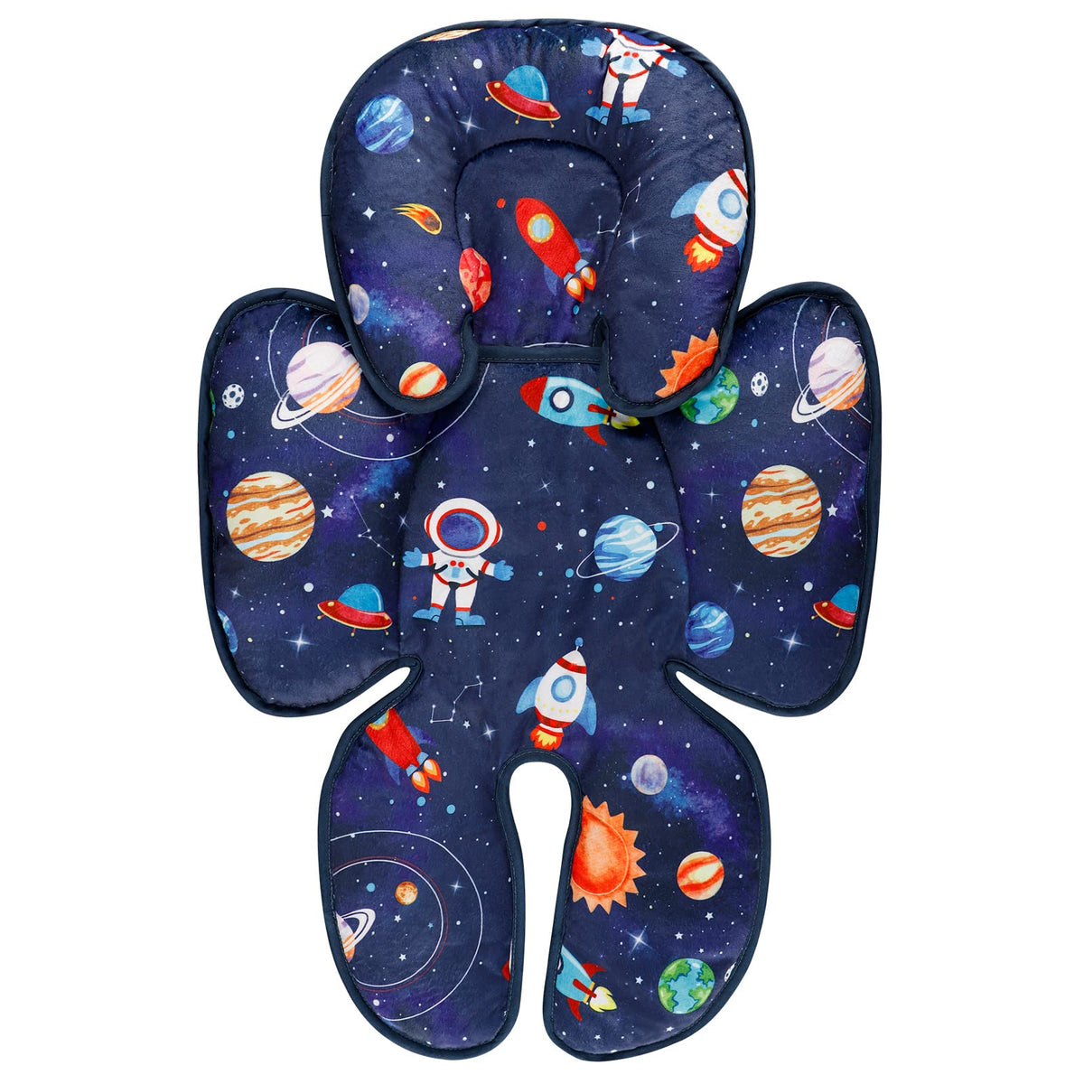 SWESEN infant car seat insert soft plush side provides gentle head support on the go.