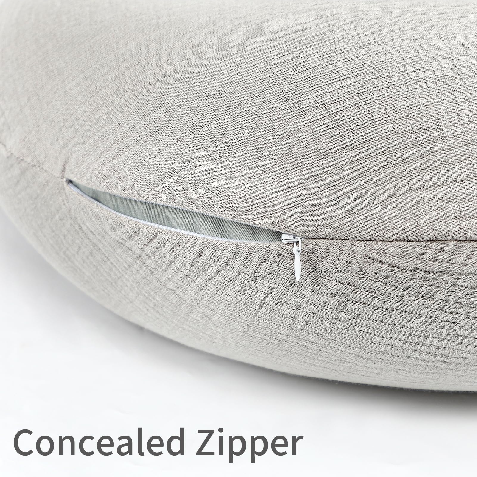 SWESEN nursing pillow cover machine-washable for easy nursery care.