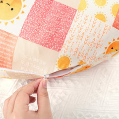 SWESEN nursing pillow cover zipper closure enables easy on and off.