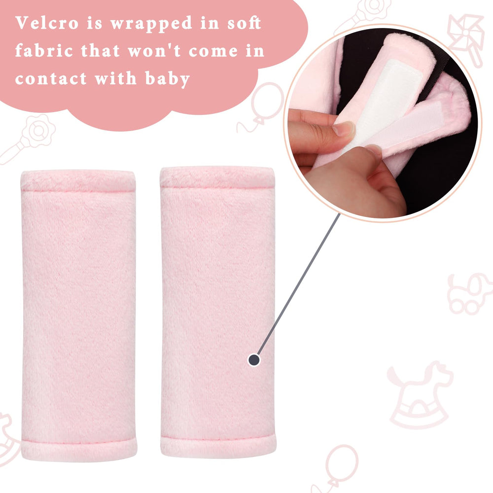 SWESEN reversible strap protector used with stroller and car seat for versatile protection