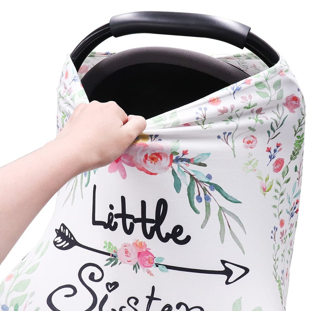 SWESEN sunshade baby cover blocks glare and wind during sunny outings.