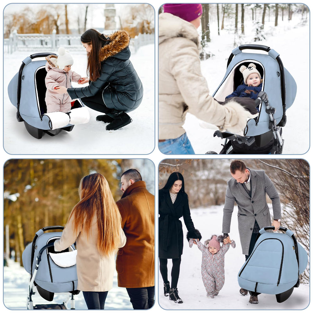 SWESEN winter blue color helps baby stay visible and warm.