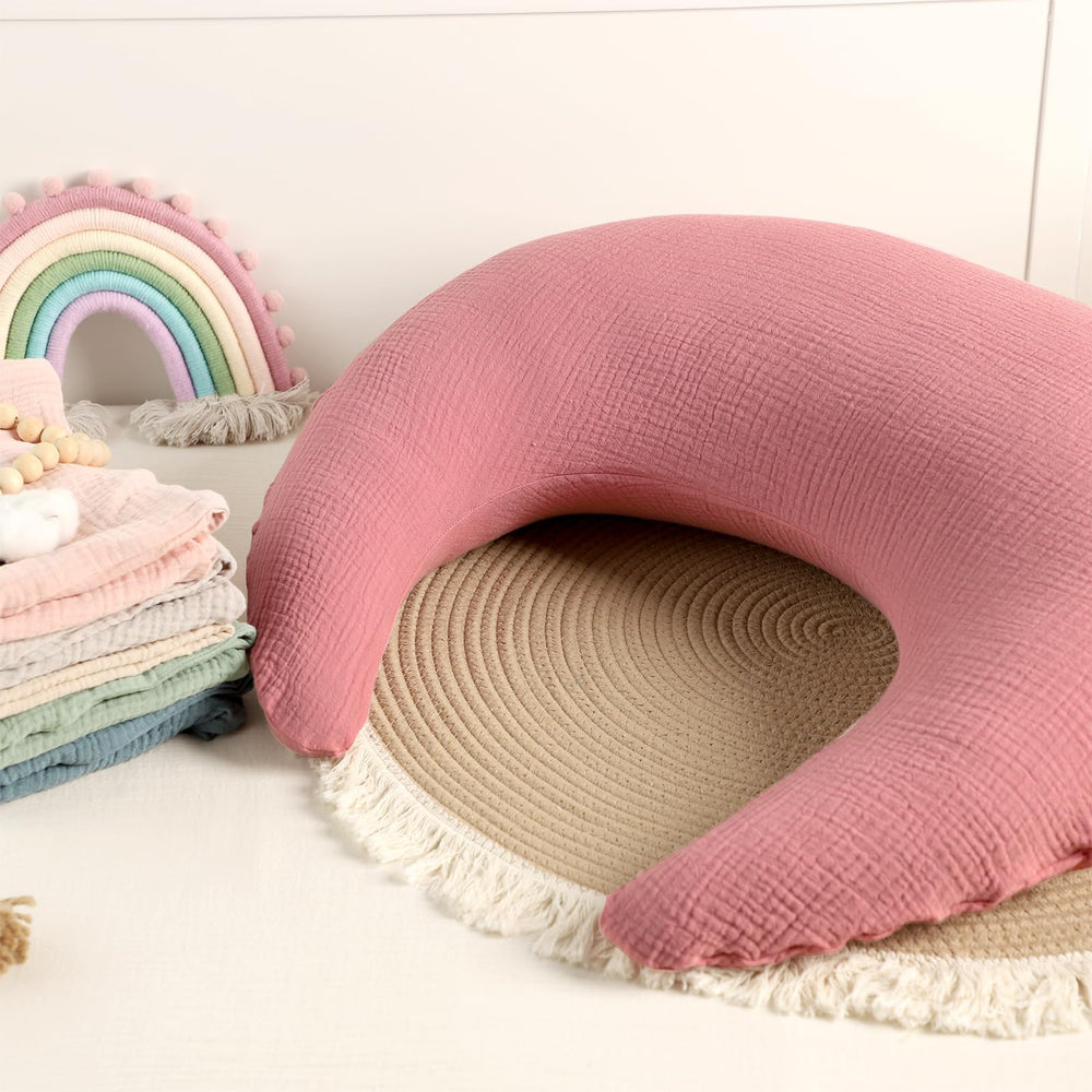 SWESEN pink nursing pillow cover makes a thoughtful newborn gift.