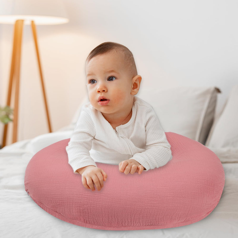 SWESEN pink cover enhances nursery decor while staying practical.