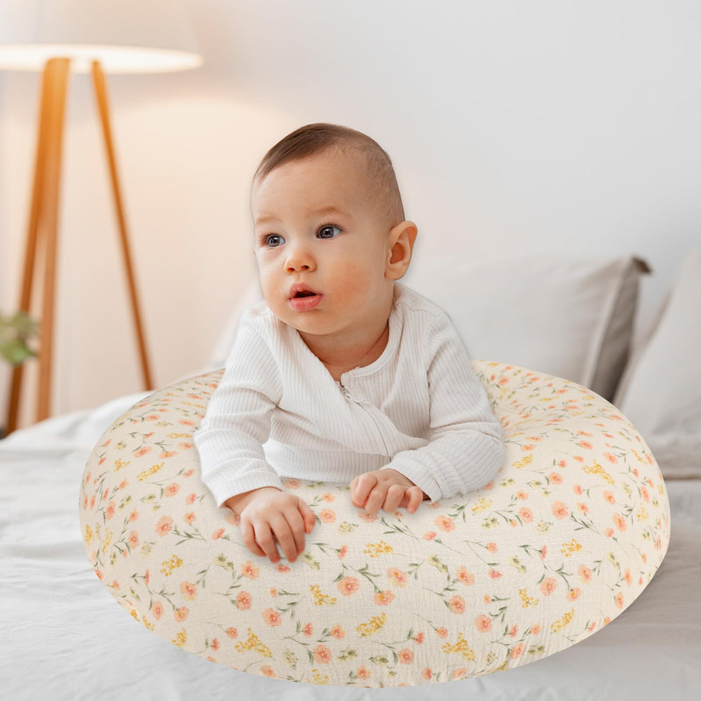 SWESEN muslin nursing pillow cover wash-friendly and baby-friendly, gifts well for baby showers.