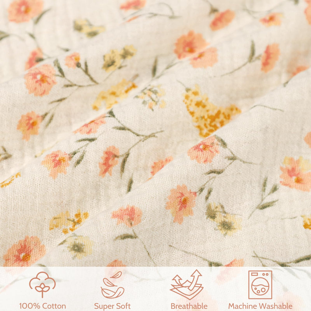 SWESEN muslin nursing pillow cover universal pillow-fit design for multiple crescent shapes.