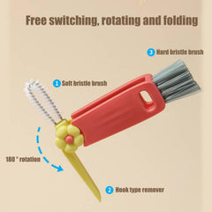 Swicado 3 in 1 cup lid brush corner detail, reaches hard-to-clean corners.