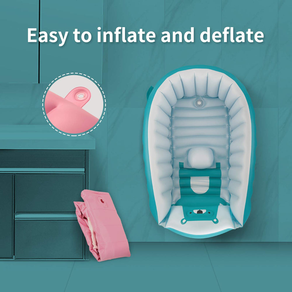 Swimbobo inflatable tub supports growing child through early years.