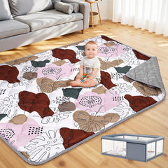 SWITMH 65x50 playpen mat folded compact for travel and storage.