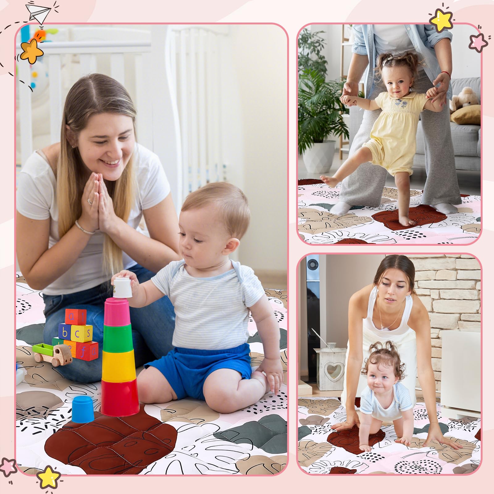 SWITMH 65x50 washable playmat is easy to clean and ready on the go.