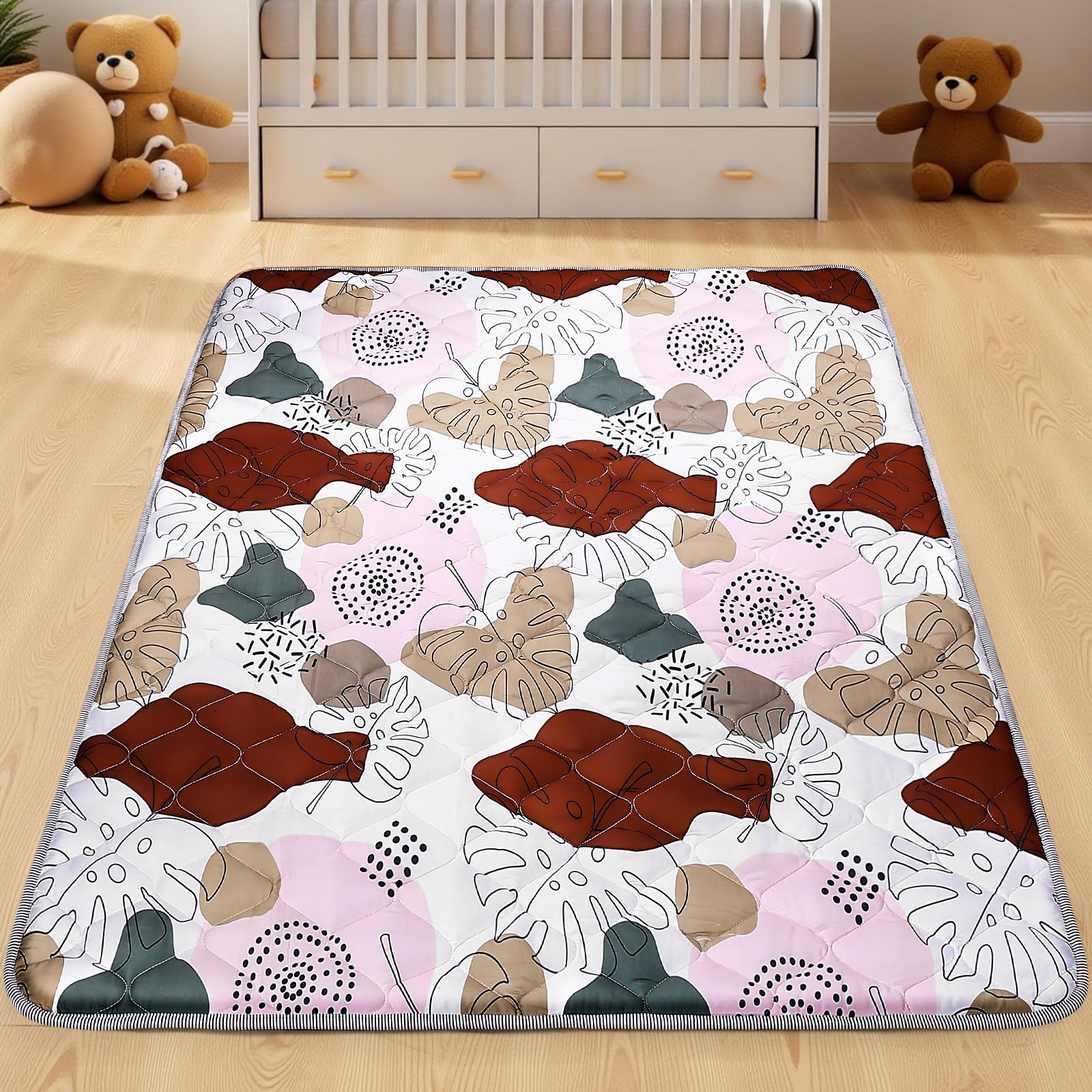 SWITMH large playpen mat fits 65x50 playpens or tents for versatile use.