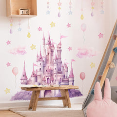 SWORNA princess wall decal stars — sparkly star accents add whimsy and mood lighting via wall decor.
