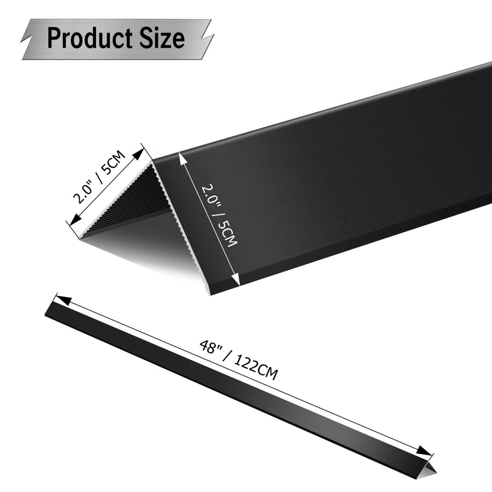 SWPEC black corner guard closeup highlights sleek wall decor and edge safety.