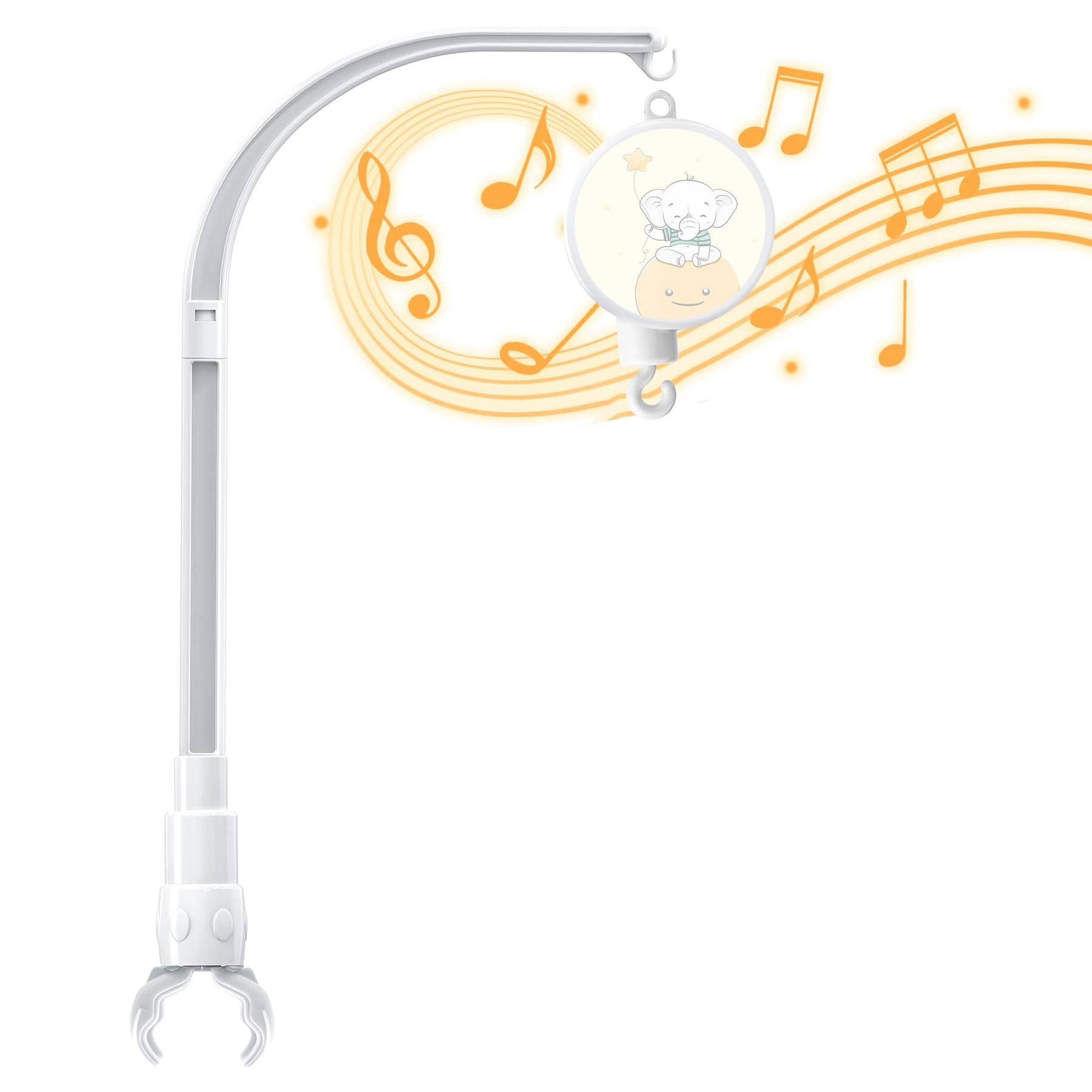 SWSHENR 23inch arm assembly enables quick, tool-free setup for on-the-go nursery needs.