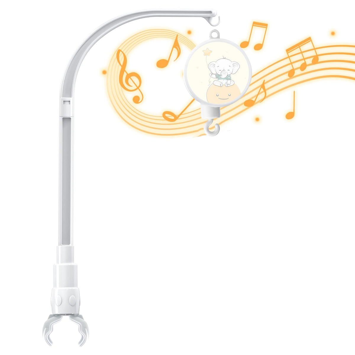 SWSHENR 23inch arm assembly enables quick, tool-free setup for on-the-go nursery needs.