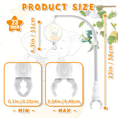 SWSHENR crib mobile holder demonstrates lightweight, travel-friendly design for versatile cribs.