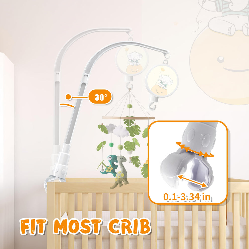 SWSHENR integrated music box mount enables easy bedtime melodies with this holder.