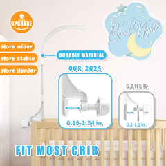 SWSHENR portable design supports easy relocation between crib and stroller