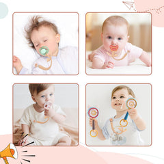Symbolife pacifier clip unisex design suits boys and girls for everyday use.