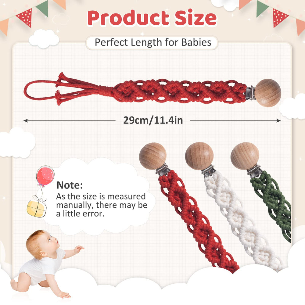 Symbolife unisex pacifier clip with versatile colors keeps pacifier handy and off the floor.