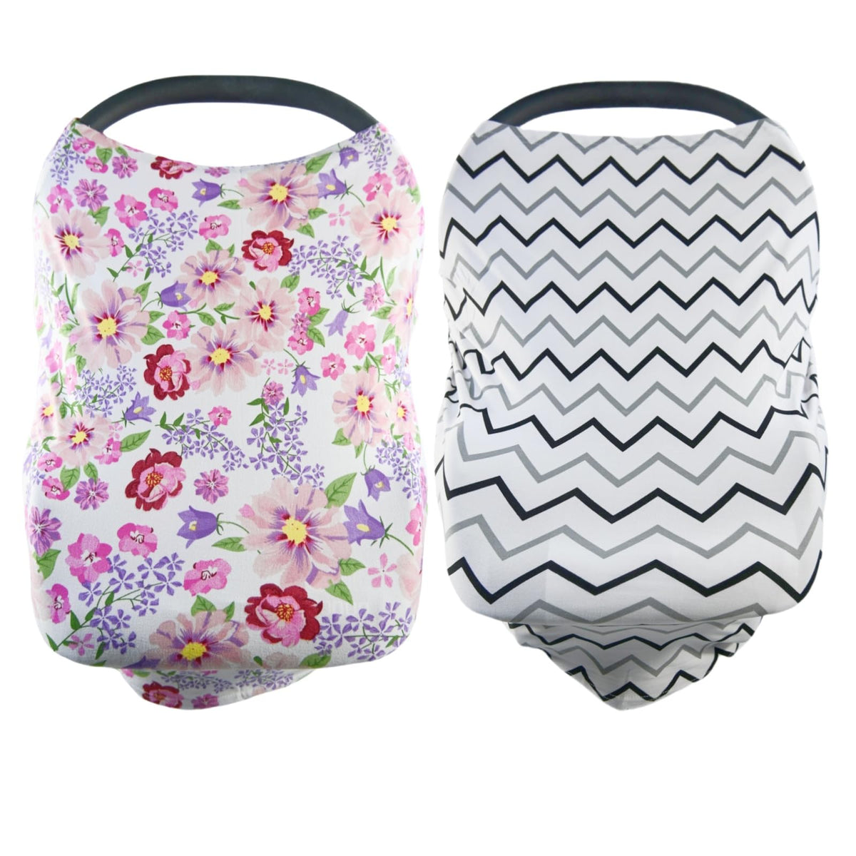 Synrroe 2-pack baby car seat cover provides privacy for on-the-go nursing.