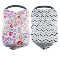 Synrroe 2-pack baby car seat cover provides privacy for on-the-go nursing.