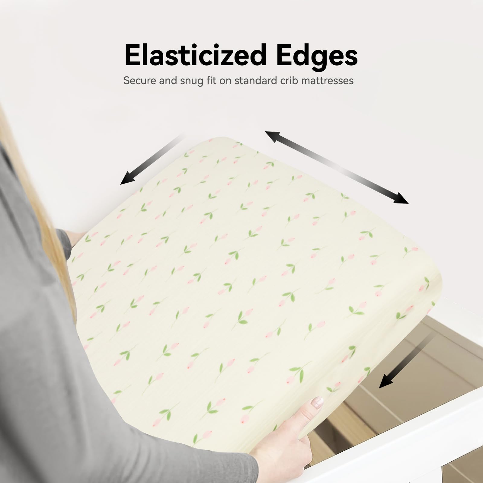 Synrroe muslin sheet closeup highlights breathable fabric for year-round comfort