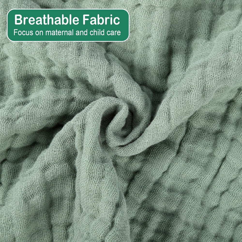 Synrroe muslin burp cloth dark-gray durable trim stays neat after washes
