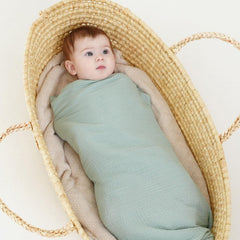 Synrroe muslin swaddle blanket serves as nursing cover for private feeding moments