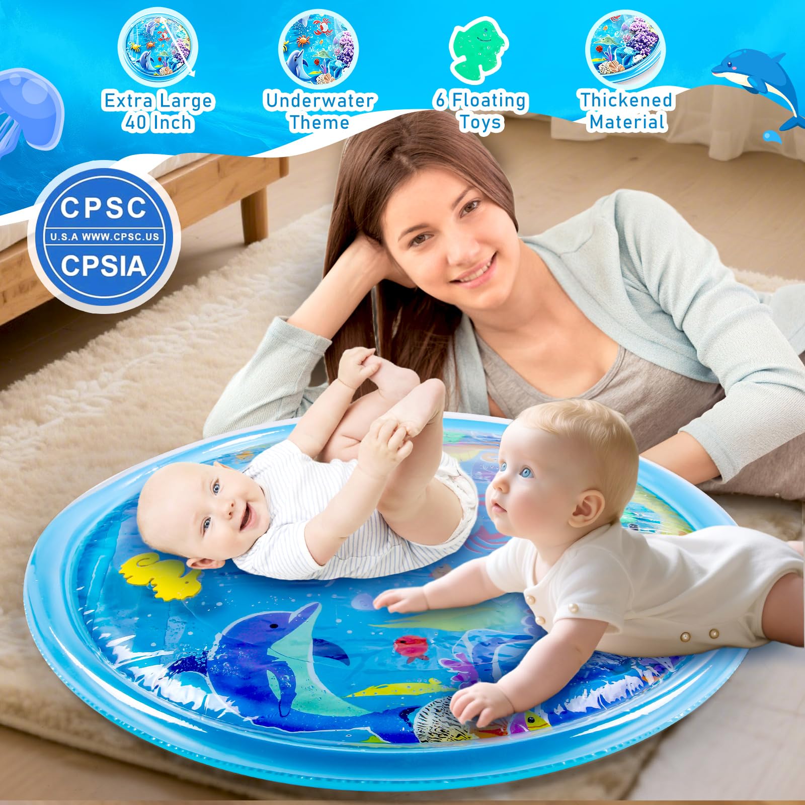SYQZENG BPA-free PVC material close-up highlights safe play surface.