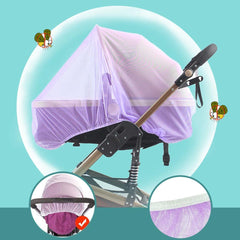 Sysmie durable baby mosquito net purple cradle playard keeps insects out during play