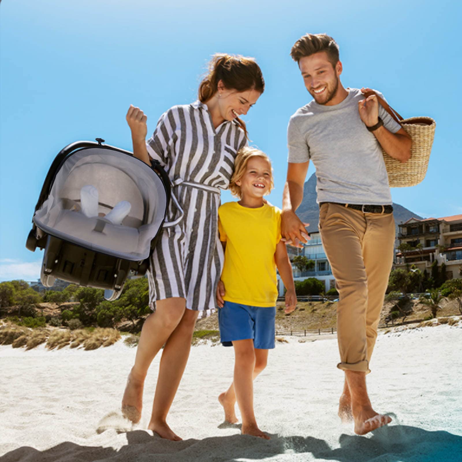Sysmie portable durable netting for family outings and travel