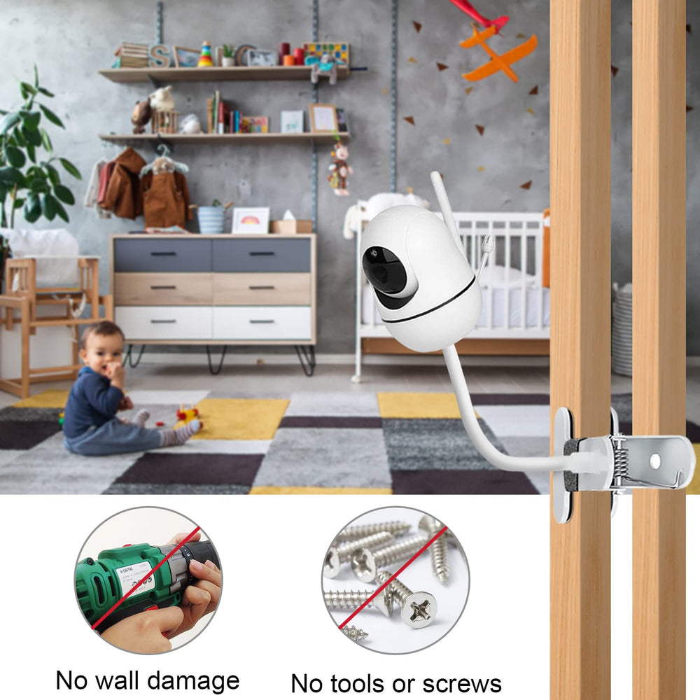 SZAOYU foam-covered non-slip clamp protects surfaces while holding monitor