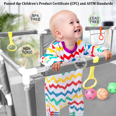 SZBOB large playpen soft breathable mesh ensuring visibility and comfort