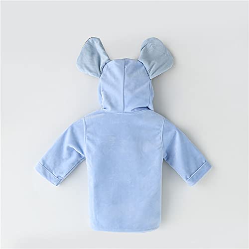 SZCQ fox dino animal hood closeup highlights soft, absorbent material and cute design.