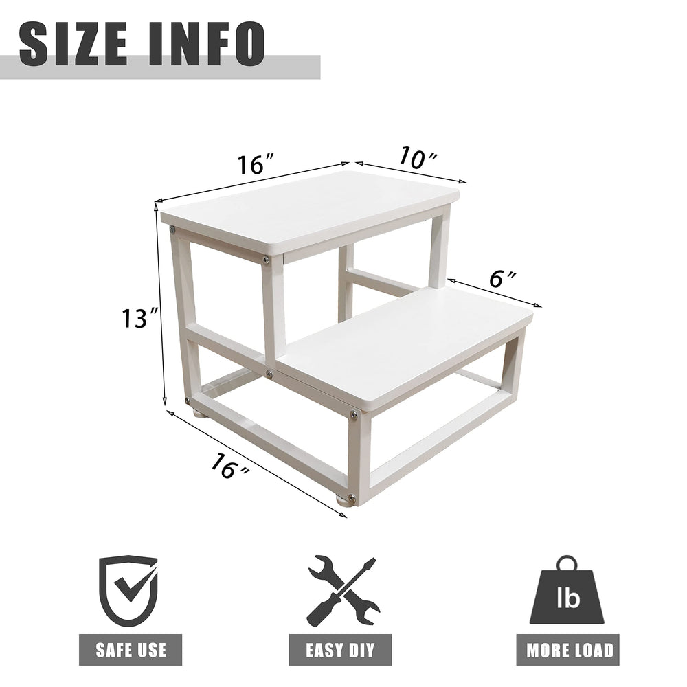 SZLHANJZ nursery step stool in bedroom setting illustrates versatile bedside reach