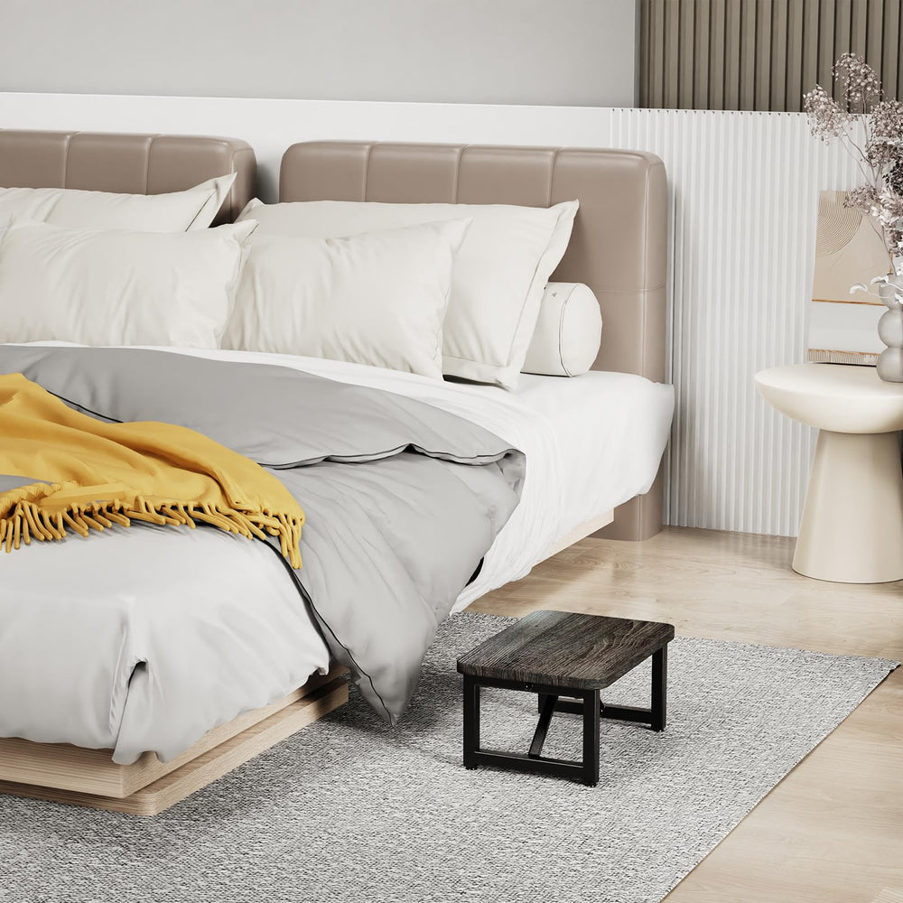 SZLHANJZ One Step Stool by bed or closet offers a compact foot rest.
