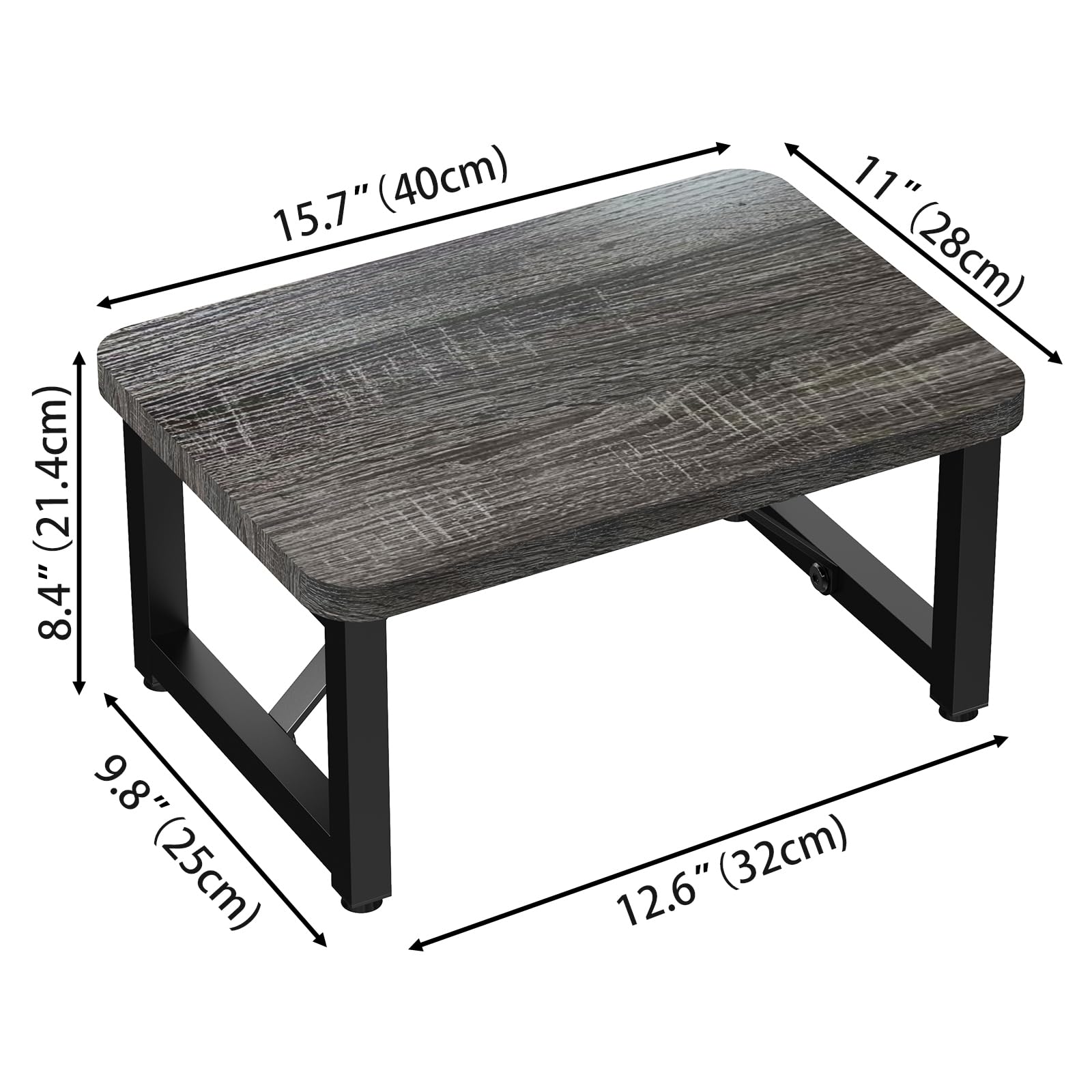 SZLHANJZ One Step Stool wooden board and steel frame demonstrate durability.