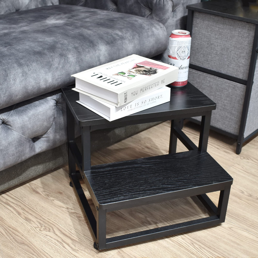 SZLHANJZ step stool in black finish complements home decor