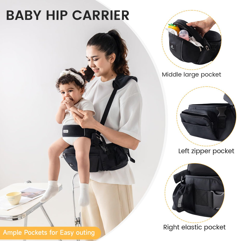 SZRUNZHU hip-seat-configuration-options adapt to different parenting setups.