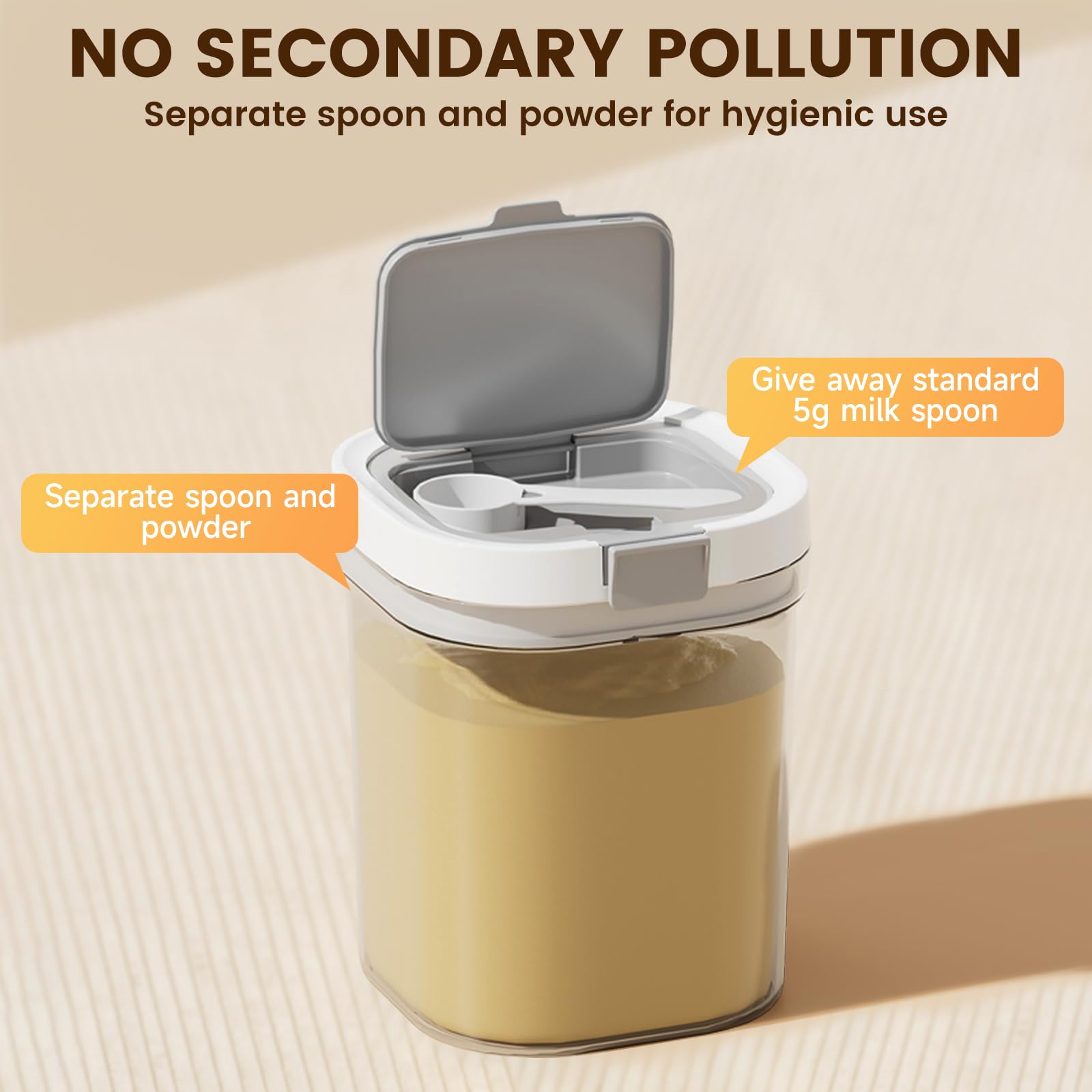 SZRUNZHU light proof brown transparent design protects contents from UV