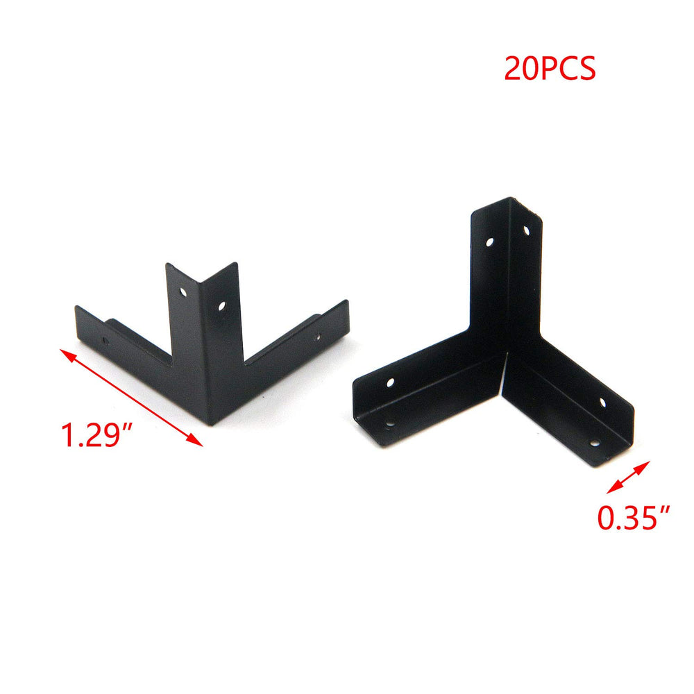 T Tulead iron corner protector black finish on dresser edge for durability.