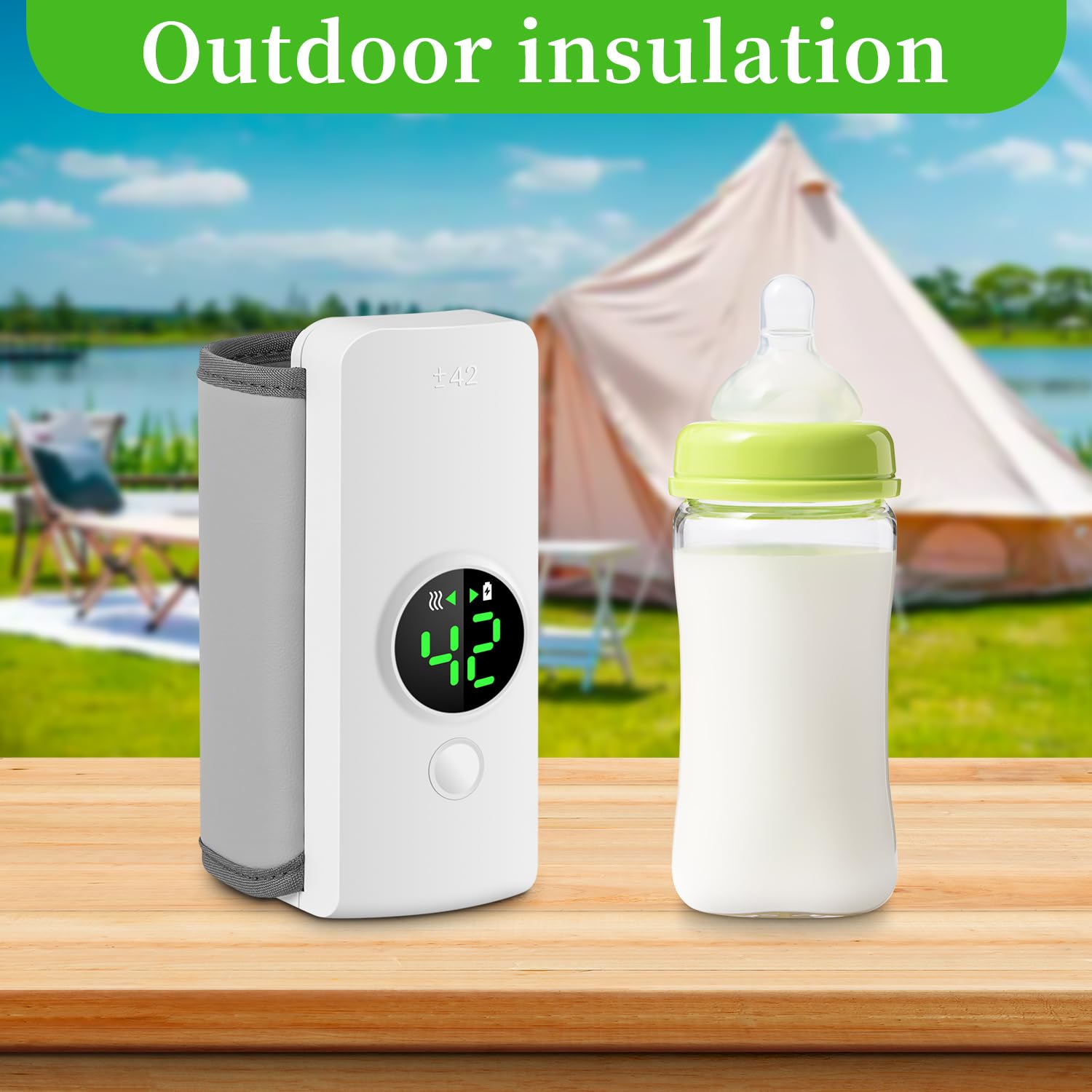 T.Chilyn 6000mAh battery provides long-lasting warmth for hours while traveling.