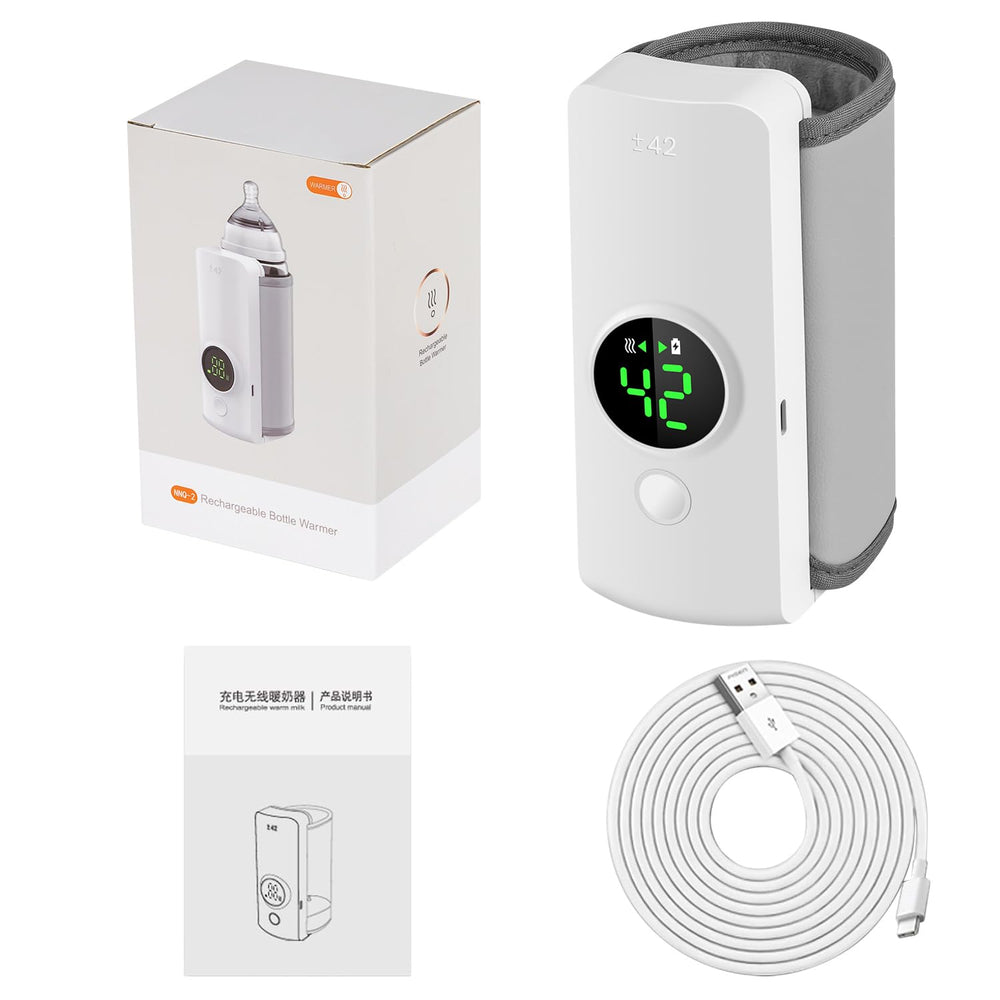 T.Chilyn portable bottle warmer in use with nightlight supports calm, convenient night feeds.