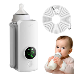 T.Chilyn portable bottle warmer on the go keeps bottles warm during travel.