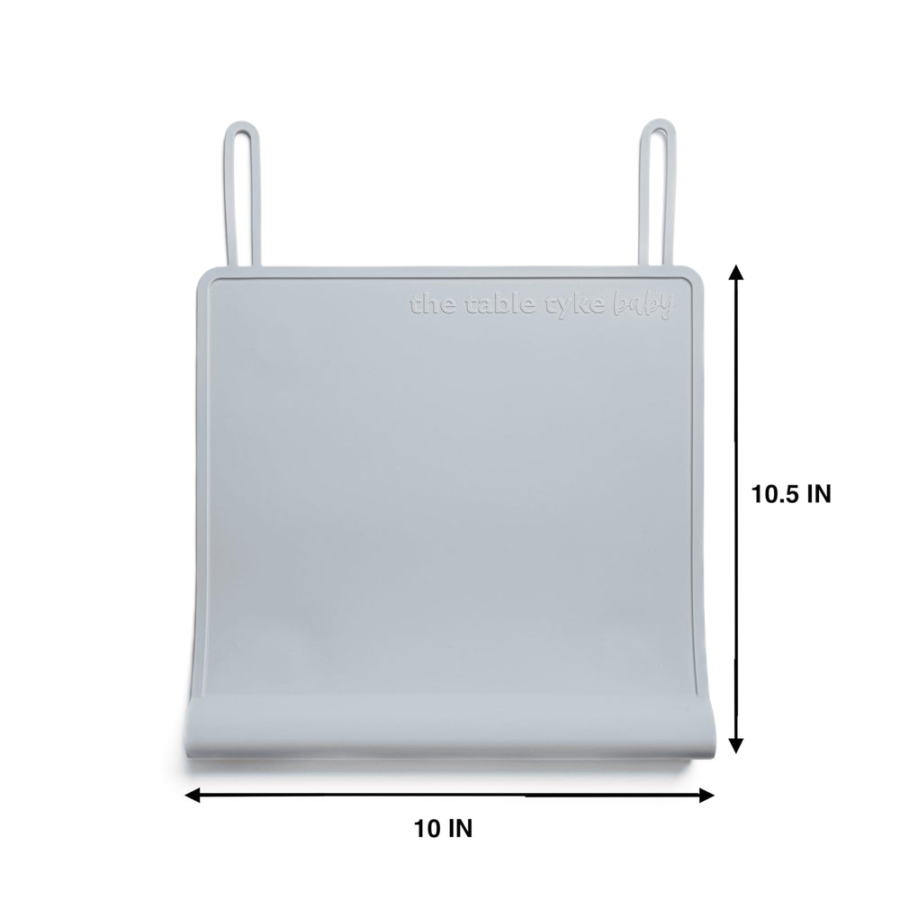 The Table Tyke easy-clean surface promotes quick wipe-down after meals.