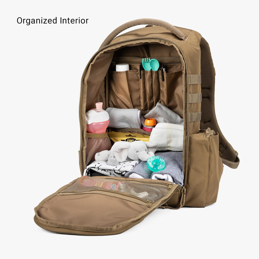 Tactical Baby Gear Daypack 600D fabric offers rugged, water-resistant durability