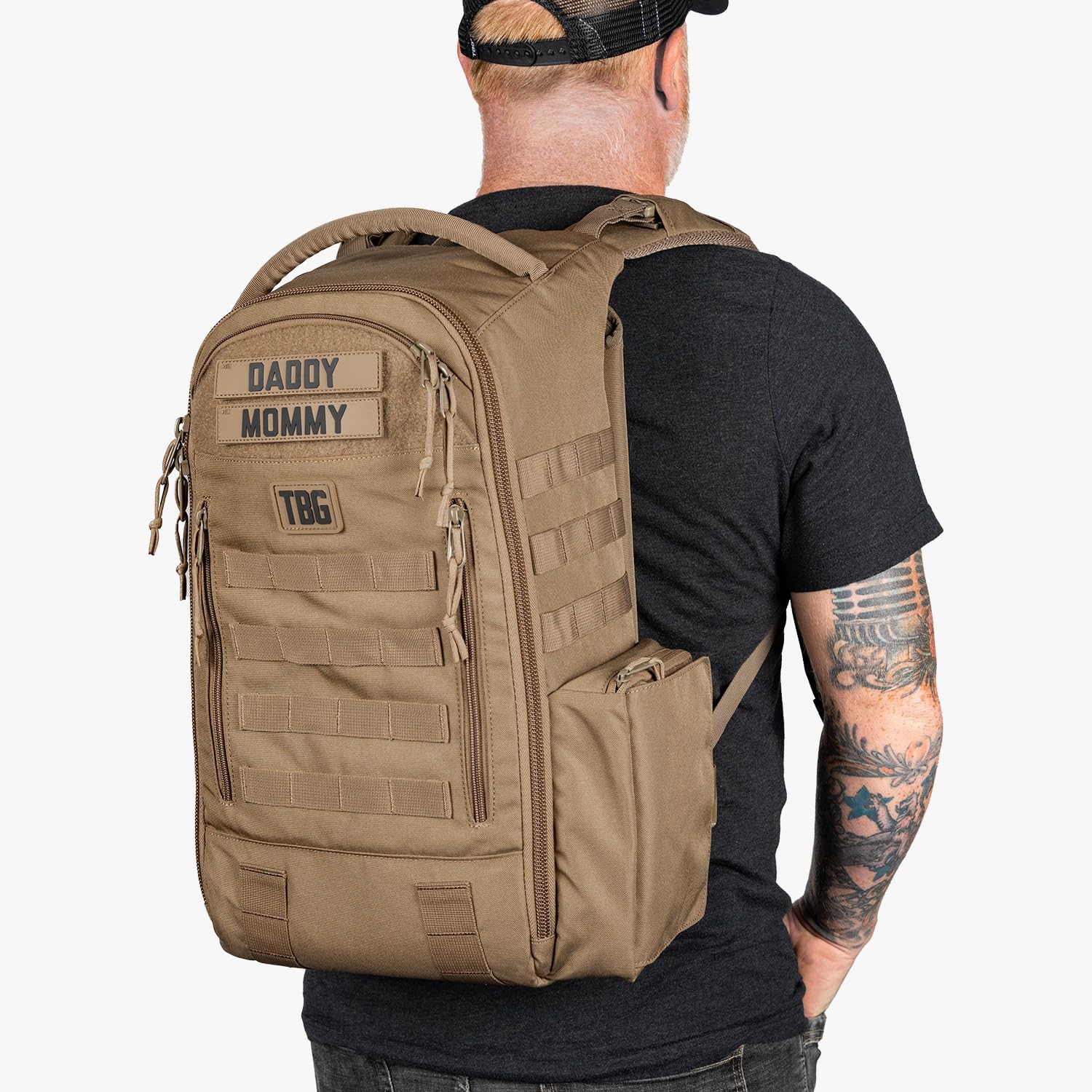 Tactical Baby Gear Daypack offers 28.84L storage for organized outings