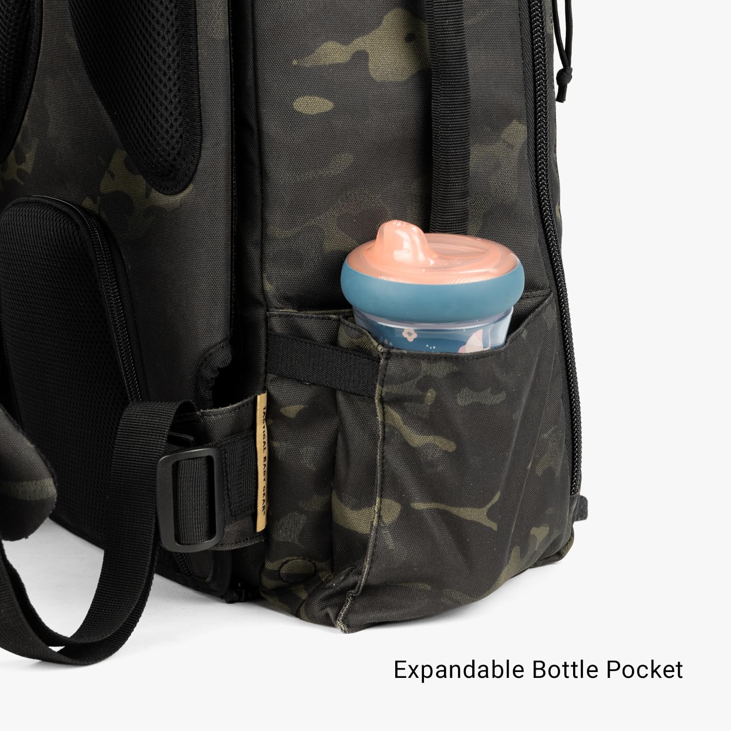 Tactical Baby Gear Daypack in 600D fabric highlighting durability